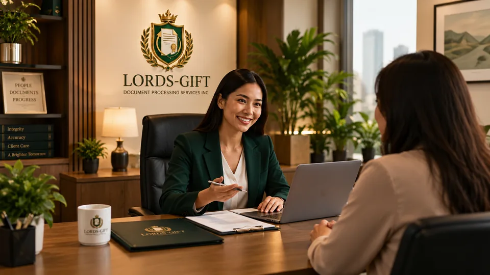 A consultation with a client